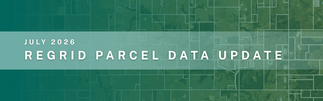 Parcel Data Update July 2026 July Parcel Update Blog Header Image 